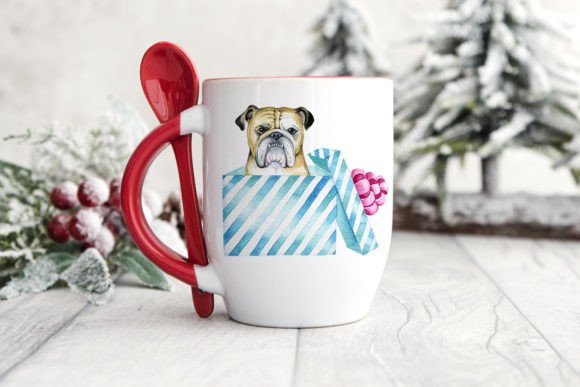 Christmas Dog, Christmas Bulldog: Festive Illustrations for Real Crafting