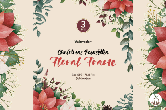 Christmas Floral Frame Decorative Illustrations Review