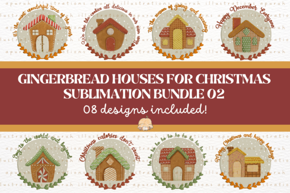 Christmas House Bundle Sublimation 02 Review for Brand Design