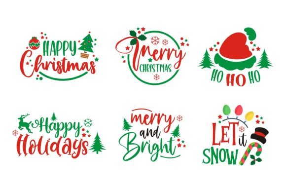 Christmas Lettering Vector for Seasonal Illustrations