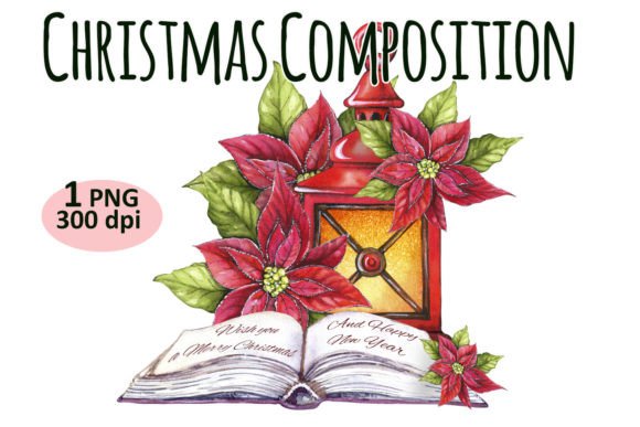 Christmas Light Composition Clipart PNG for Illustrations