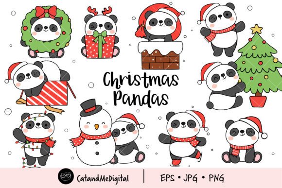Christmas Panda Clipart: A Review for Digital Sellers