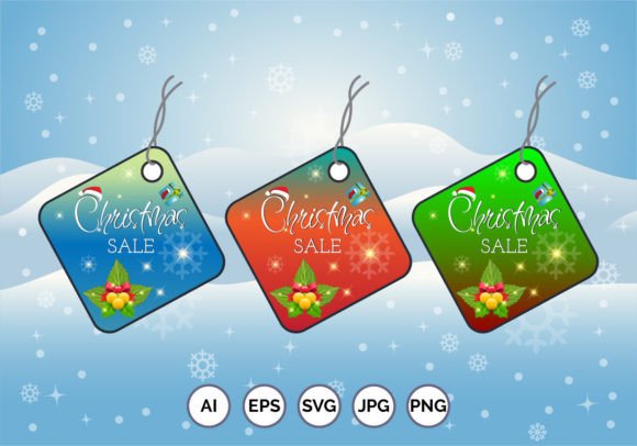 Christmas Sale Badge and Tag Vector for Illustrations