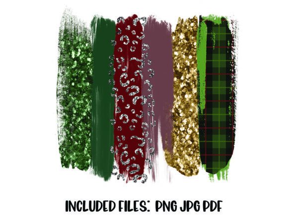 Christmas Themed Brush Stroke Background for Illustrations
