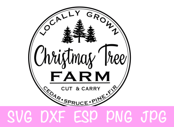 Christmas Tree Farm SVG for Illustrations & Crafts