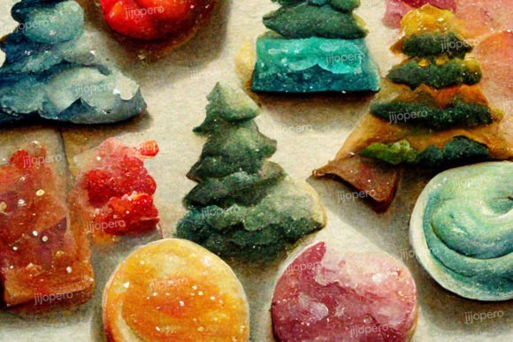 Christmas Watercolor Sweets Collage: A Designer's Real-World Review