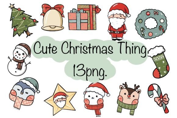 Cute Christmas Thing Illustration for Festive Branding