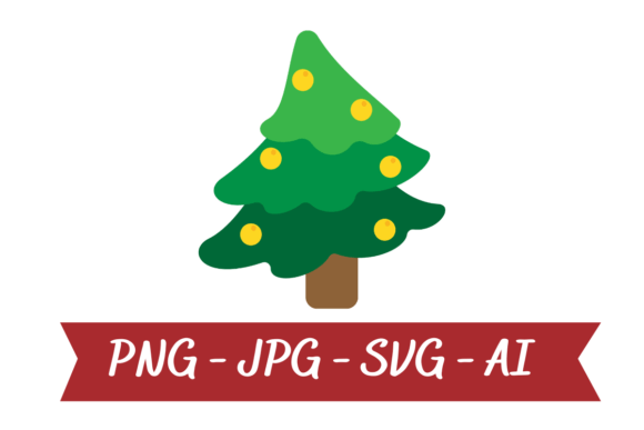Cute Christmas Tree - Xmas Tree Illustrations for Local Brands