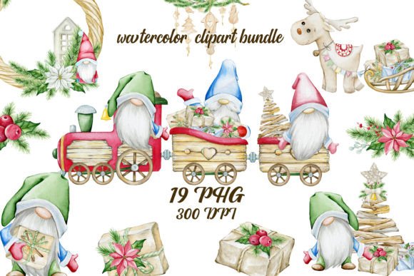Gnomes Christmas Bundle Clipart PNG Review