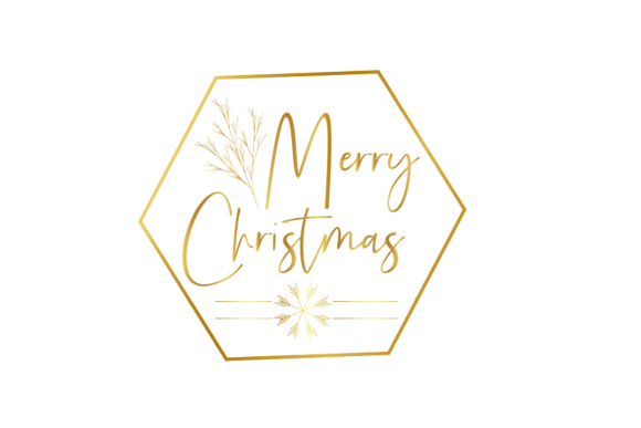 Merry Christmas Gold: Premium Illustrations for Holiday Branding