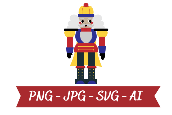 Nutcracker Clipart -Christmas Nutcracker in Modern Illustrations