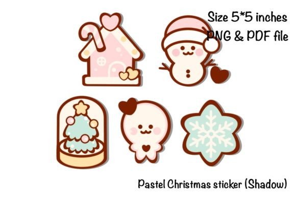 Pastel Christmas Sticker Review for Modern Illustrations